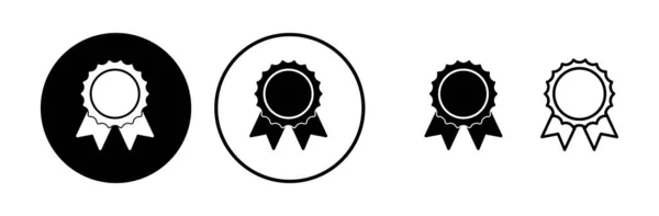 Atteindre Vecteur Icône Médaille Icône Vecteur Prix Certificat — Image vectorielle
