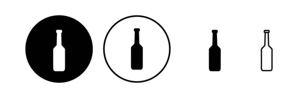 Вектор Значка Бутылки Значок Бутылки Модном Плоском Дизайне — стоковый вектор