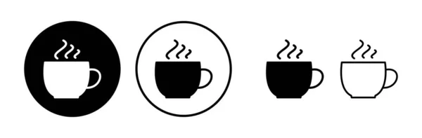 Чашка Кофе Вектор Значок Икона Чашки Кофе Кружка — стоковый вектор