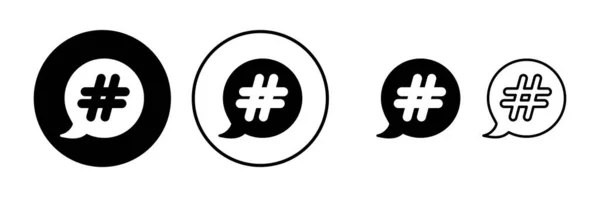 Hashtag Vektor Ikon Simbol Tagar - Stok Vektor