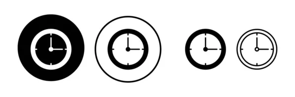Εικονίδιο Ρολόι Χρόνος Διάνυσμα Εικονίδιο Εικονίδιο Ρολογιού Μοντέρνο Επίπεδο Στυλ — Διανυσματικό Αρχείο