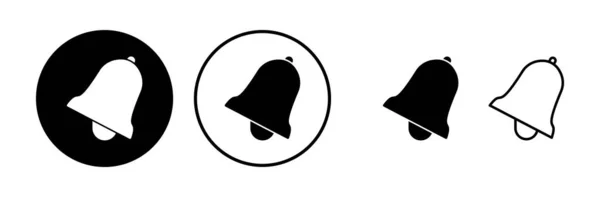Bell Icon Вектор Модном Плоском Стиле Изолированы Дизайн Сайта Символом — стоковый вектор