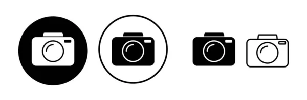 Εικονίδιο Κάμερας Μοντέρνο Επίπεδο Στυλ Απομονωμένο Σχεδιασμός Ιστοσελίδας Συμβόλων Κάμερας — Διανυσματικό Αρχείο