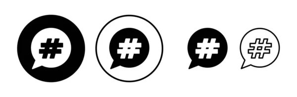 Hashtag Icône Vecteur Hashtag Simbols — Image vectorielle