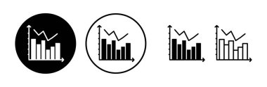 Grafik simgesi vektörü büyüyor. Grafik simgesi. Grafik Simgesi