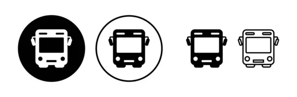 Bus Symbol Vektor Busvektorsymbol — Stockvektor