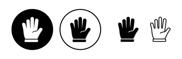 Vetor Ícone Mão Símbolos Mão Palma —  Vetores de Stock
