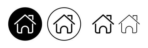 Вектор Домашней Иконки Значок Вектора Дома — стоковый вектор