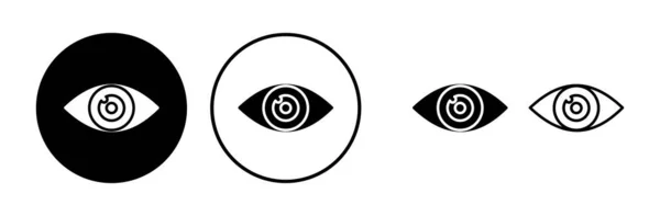 眼睛图标 外观和视觉图标 眼睛向量图标 — 图库矢量图片