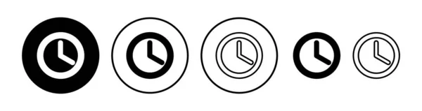 Clock Icon Time Icon Vector Clock Icon Trendy Flat Style — Stock Vector