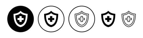 Icon Vektor Der Krankenversicherung Krankenversicherungsikone — Stockvektor