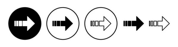 Icono Flecha Símbolo Flecha Icono Flecha Para Diseño Web — Archivo Imágenes Vectoriales