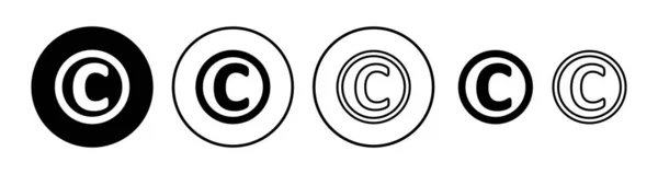 版权图标向量 版权符号 — 图库矢量图片
