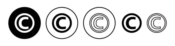 版权图标向量 版权符号 — 图库矢量图片