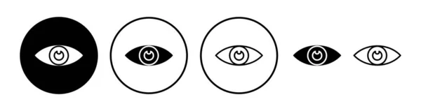 Значок Глаза Иконка Взгляд Видение Значок Вектора Глаза — стоковый вектор
