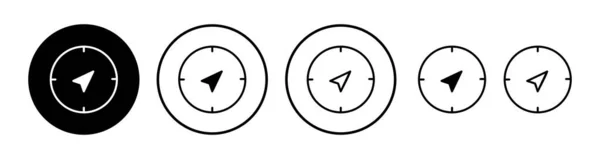 Compass Icon Vector Navigation Icon — Stock Vector