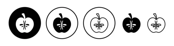 Вектор Піктограм Apple Символ Яблука — стоковий вектор