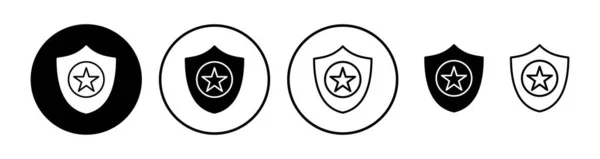 Wektor Ikony Odznaki Ikona Etykiety Odznaką Wektor Ikony Znaczka — Wektor stockowy