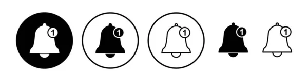 Bell Icon Vector Estilo Plano Moda Aislado Diseño Del Sitio — Archivo Imágenes Vectoriales