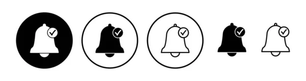 Bell Icon Vector Estilo Plano Moda Aislado Diseño Del Sitio — Archivo Imágenes Vectoriales