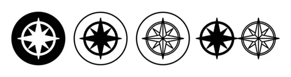 Compass Icon Vector Navigation Icon — Stock Vector