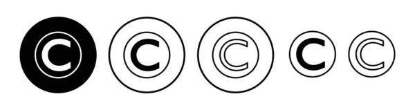 Copyright Icon Vector Copyright Symbol — Stock Vector