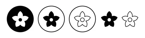 Διάνυσμα Εικόνας Λουλουδιών Λουλουδάτη Εικόνα Λογότυπο Λουλουδιών — Διανυσματικό Αρχείο