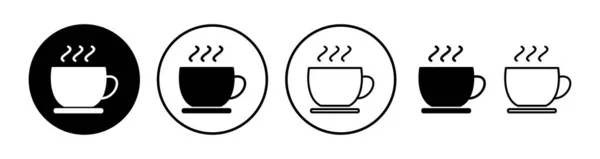 Чашка Кофе Вектор Значок Икона Чашки Кофе Кружка — стоковый вектор