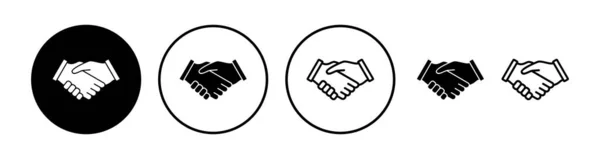 Wektor Uścisku Dłoni Biznesowy Uścisk Dłoni Umowa Partnerstwo — Wektor stockowy