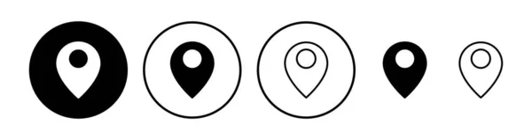 Вектор Значка Адреса Значок Местоположения Символ Адреса Pin — стоковый вектор