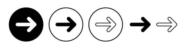 Icono Flecha Símbolo Flecha Icono Flecha Para Diseño Web — Archivo Imágenes Vectoriales