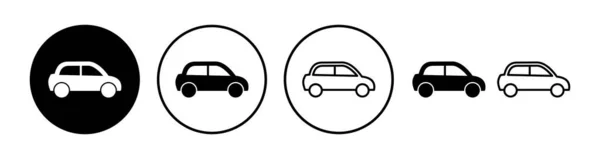 Auto Symbol Vektor Autoschild Limousine — Stockvektor