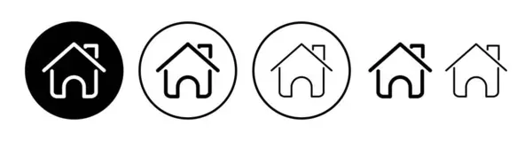 Вектор Домашней Иконки Значок Вектора Дома — стоковый вектор
