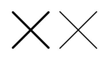 Vektör simgesini kapat. Simgeyi sil. sil, iptal et, çıkış sembolü.