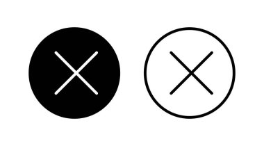 Vektör simgesini kapat. Simgeyi sil. sil, iptal et, çıkış sembolü.