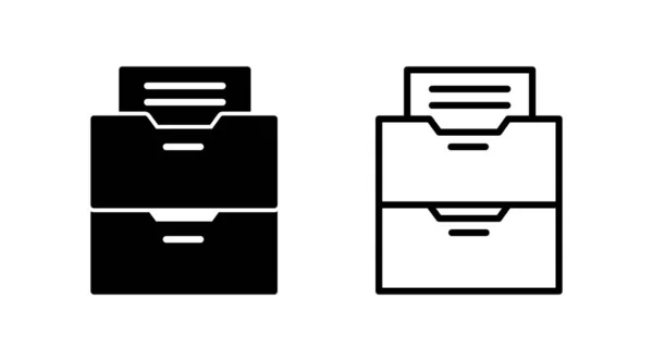 Archive Icon Vector Archive Storage Icon Vector Folders Icon — Stock Vector