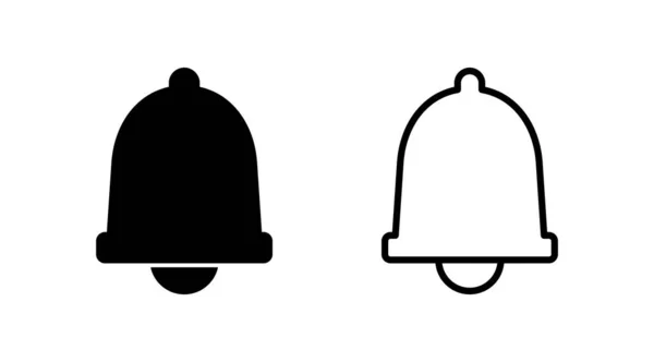 Bell Icon Vecteur Dans Style Plat Mode Isolé Symbole Notification — Image vectorielle