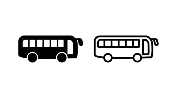 Icono Bus Vector Icono Vector Bus — Vector de stock