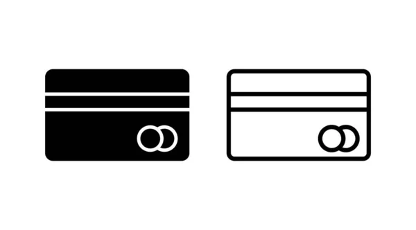 Kreditkarten Icon Vektor Zahlungssymbol Abbuchungssymbol — Stockvektor