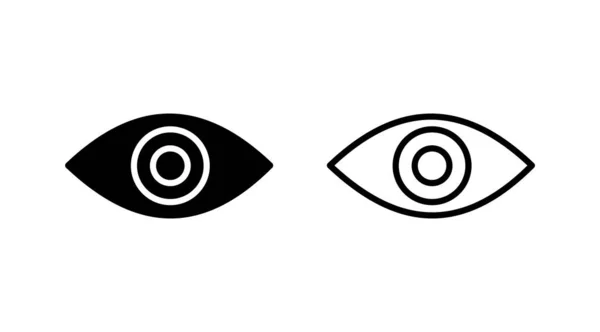 Augensymbol Aussehen Und Vision Ikone Augenvektorsymbol — Stockvektor
