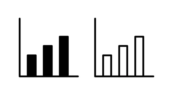 Wachsender Graphen Icon Vektor Diagrammsymbol Grafik Ikone — Stockvektor