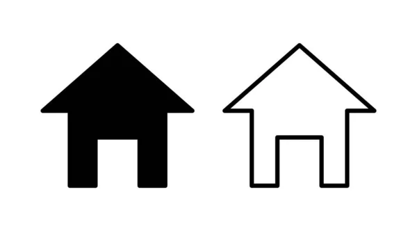 Home Icon Vektor Hausvektorsymbol — Stockvektor