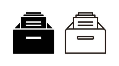 Simge vektörünü arşivle. arşiv ikonu vektörü. dizin simgesi.