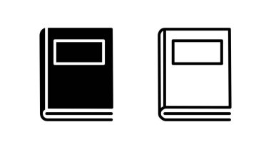 Kitap ikonu vektörü. Kitap vektör simgesini aç.