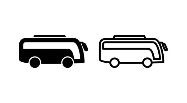 Bussikonvektorn Bussvektorikon — Stock vektor
