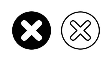 Vektör simgesini kapat. Simgeyi sil. sil, iptal et, çıkış sembolü.