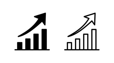 Grafik simgesi vektörü büyüyor. Grafik simgesi. Grafik Simgesi