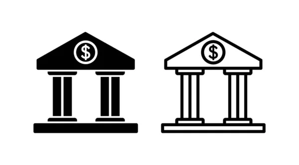 Вектор Значка Банку Символ Банківської Ікони — стоковий вектор