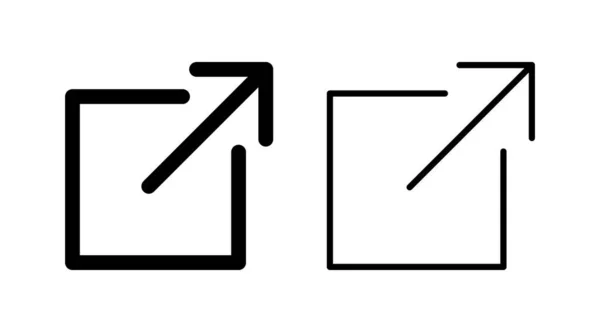 Externer Link Symbol Vektor Hyperlink Kette Symbol Herunterladen Teilen — Stockvektor