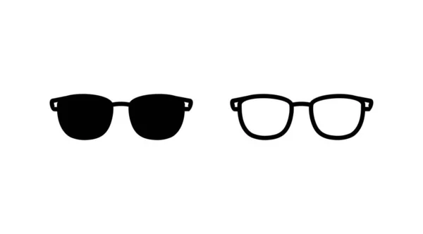 Glasikonen Vektor Glasögonikonen Solglasögon — Stock vektor